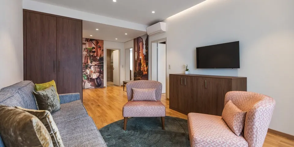 Familien-Apartment mit Seeblick — Hotel La Palma au Lac