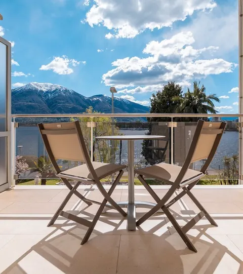 Superior Doppelzimmer mit Seeblick — Hotel La Palma au Lac