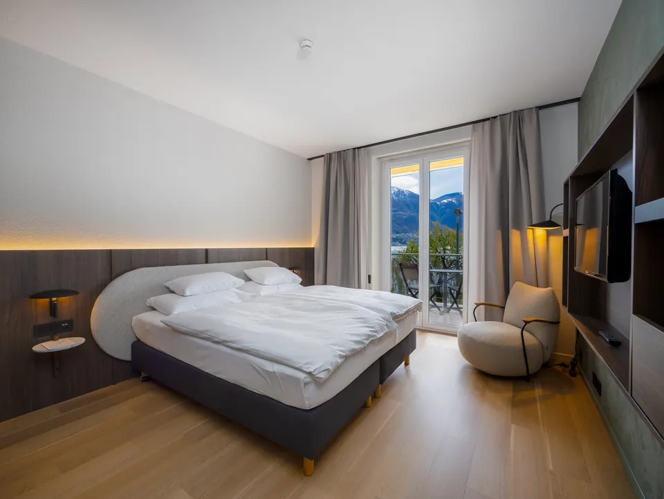 Superior Doppelzimmer mit Seeblick — Hotel La Palma au Lac