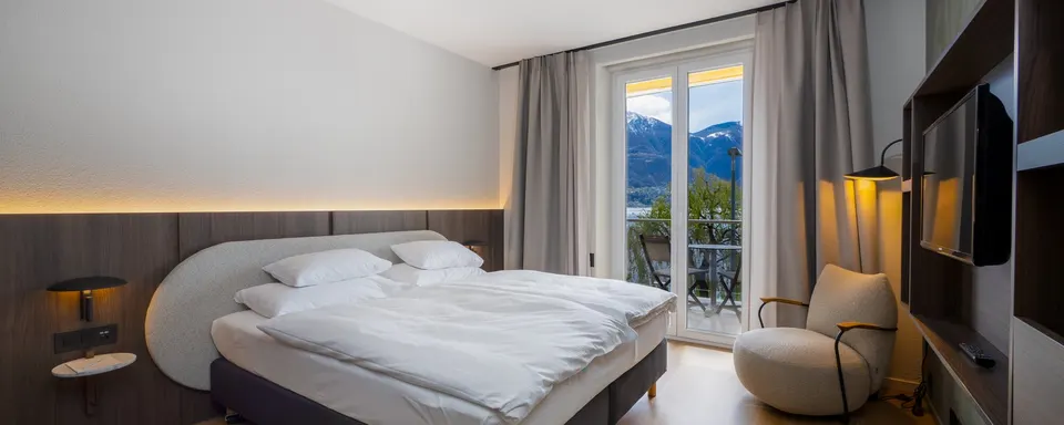 Superior Doppelzimmer mit Seeblick — Hotel La Palma au Lac